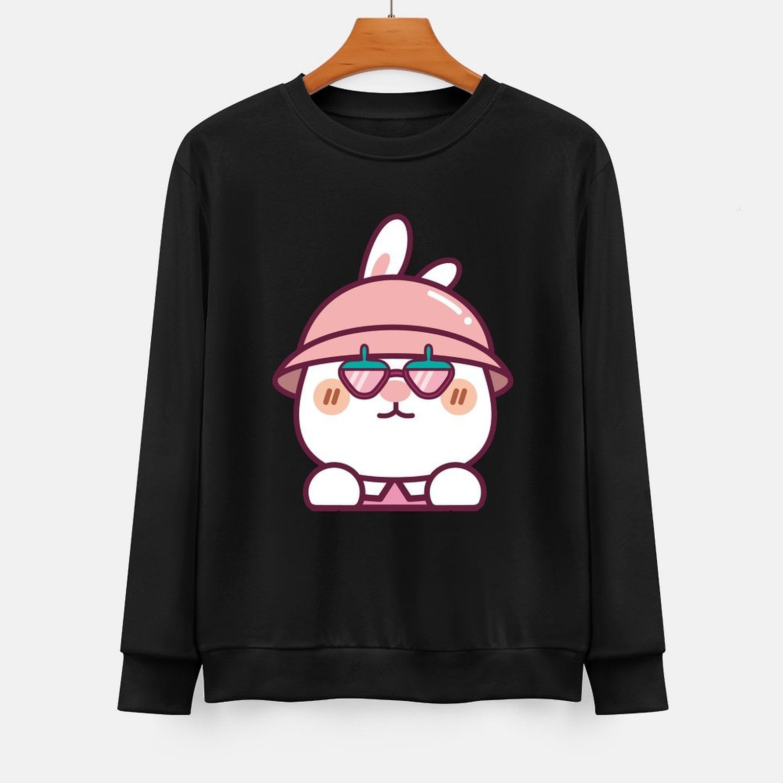 Front Patterned Long Sleeve TopSoftFeel ActiveStyle